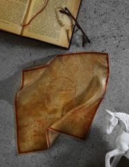 Luvilavant Taba Renkli Antik Luvi Hiyeroglif Desenli Erkek Yaka Mendili