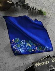 Luvilavant Mavi Renkli Dioscorides Erkek Yaka Mendili