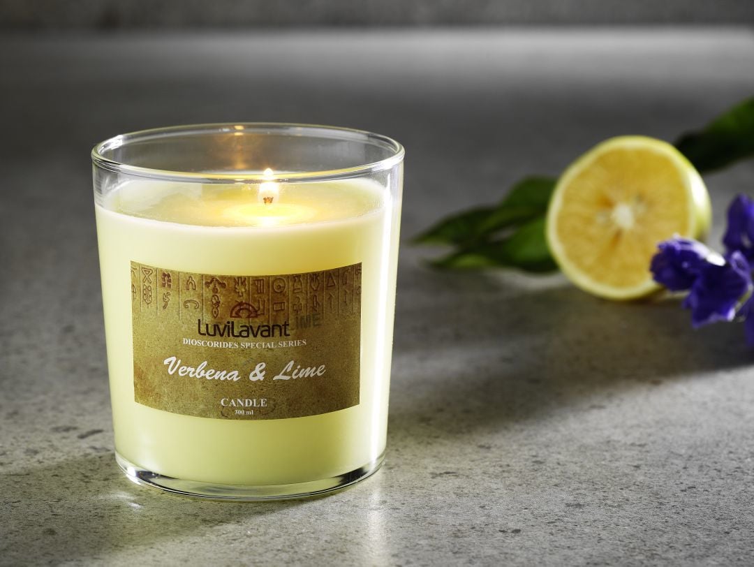 Luvilavant Mine Çiçeği & Misket Limonu Kokulu Mum 300 ML