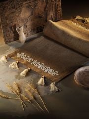 Luvilavant Antik Dönem Süsleme Nakışlı Naturel Renkli Jüt Runner