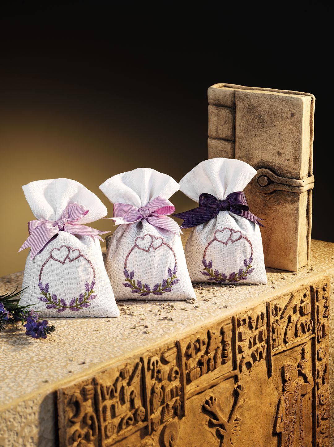 Luvilavant Hediyelik Lavanta Kesesi Lavanta Nikah %100 Doğal 3 Adet